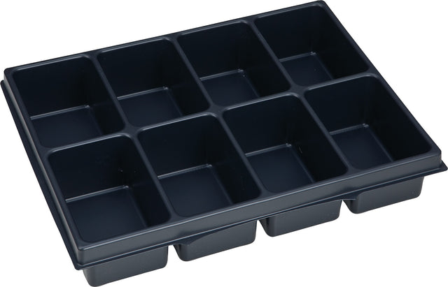 BS SYSTEMS Kleinteileeinsatz i-BOXX iB 72 mit 8 Mulden, 349 x 265 x 63 mm, Polystyrol