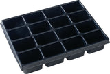 BS SYSTEMS Kleinteileeinsatz i-BOXX iB 72 mit 8 Mulden, 349 x 265 x 63 mm, Polystyrol