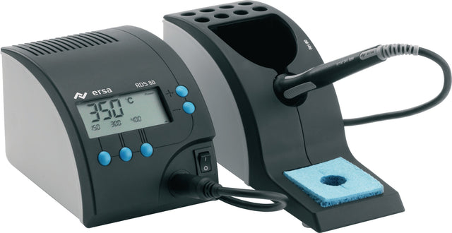 ERSA Lötstation RDS 80, 80 W, 150–450 °C, 40 s Anheizzeit, Mikroprozessor-Regelung