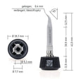 ERSA Lötspitze Bleistiftspitz B.0,4mm 0142SDLF04L/SB mit ERSADUR Beschichtung