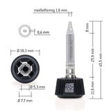 ERSA Lötspitze Bleistiftspitz B.0,4mm 0142SDLF04L/SB mit ERSADUR Beschichtung