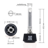 ERSA Lötspitze Bleistiftspitz B.0,4mm 0142SDLF04L/SB mit ERSADUR Beschichtung
