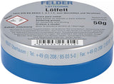 FELDER Lötfett 50g zum Weichlöten – 5er-Pack, DIN EN 29454 F-SW 21