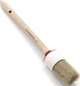 NÖLLE Ringpinsel Gr. 2, helle Mischborste, 40 mm Borstenlänge, roher Holzstiel, 12er-Pack