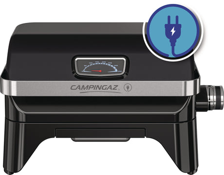 CAMPINGAZ Elektrogrill Attitude 2go – Tragbarer Tischgrill mit emailliertem Gusseisen-Grillrost