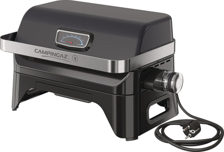 CAMPINGAZ Elektrogrill Attitude 2go – Tragbarer Tischgrill mit emailliertem Gusseisen-Grillrost