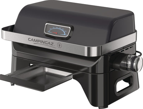 CAMPINGAZ Elektrogrill Attitude 2go – Tragbarer Tischgrill mit emailliertem Gusseisen-Grillrost
