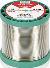 FELDER Lötdraht ISO-Core® RAClear 1 mm 250 g Sn100Ni+ bleifrei für Elektrotechnik