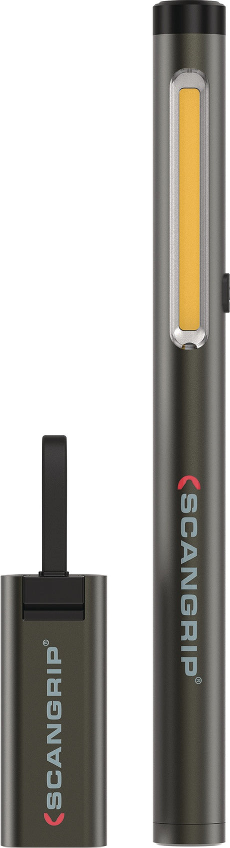 SCANGRIP Stiftleuchte WORK PEN 200 R & FLASH MICRO R Set – 200 lm LED-Stiftlampe mit Dimmfunktion und Magnethalterung