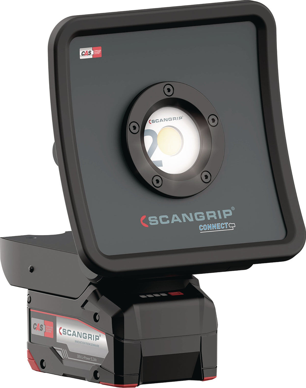 SCANGRIP LED-Strahler NOVA 2 CONNECT 16 W 200-2000 lm IP30 – Dimmbar, Powerbank, COB-LED