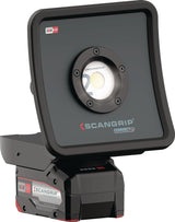 SCANGRIP LED-Strahler NOVA 2 CONNECT 16 W 200-2000 lm IP30 – Dimmbar, Powerbank, COB-LED