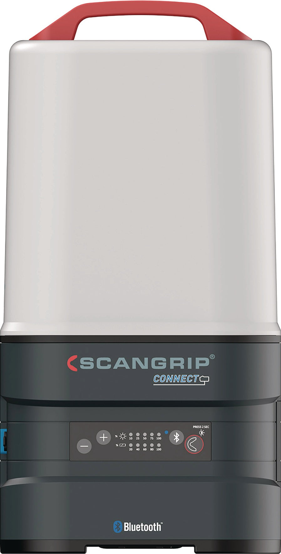 SCANGRIP LED-Strahler AREA 10 CONNECT 84 W 1000-10000 lm IP65 – 360° Arbeitsleuchte mit App-Steuerung