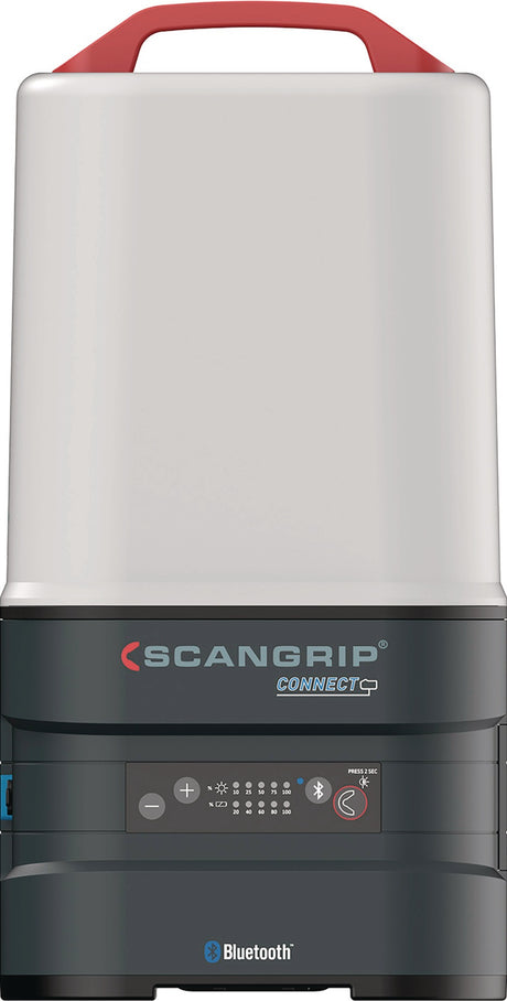 SCANGRIP LED-Strahler AREA 10 CONNECT 84 W 1000-10000 lm IP65 – 360° Arbeitsleuchte mit App-Steuerung