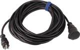 JÄGER DIREKT Schutzkontaktverlängerung 16A 250V 3x1,5mm² 20m H07RN-F schwarz IP44