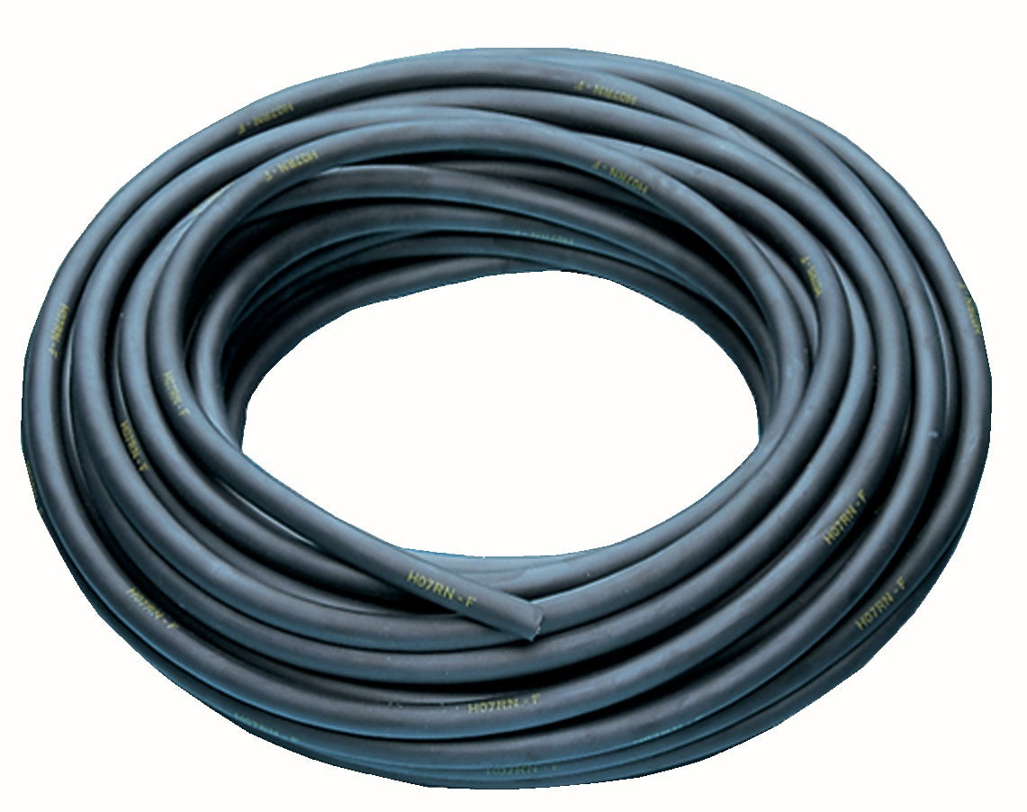 JÄGER DIREKT Gummileitung H07RN-F 3x1,5mm² 50m Schwarz – 450/750V, öl- und witterungsbeständig