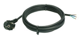 WEINGÄRTNER Anschlussleitung H05RN-F 2x1,0mm² 5m Schutzkontaktstecker schwarz