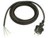 WEINGÄRTNER Anschlussleitung H05RN-F 2x1,0mm² 5m Schutzkontaktstecker schwarz