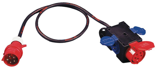 JÄGER DIREKT Kompaktverteiler CEE-16 A, 5-polig, IP44, 1xCEE 16 A, 2x230V, 5x2,5 mm²
