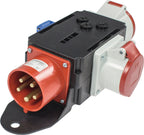 1xCEE-Stecker 400V, 32 A, 5-polig / 1xCEE 400V, 16 A, 5-polig / 1xCEE 400V, 32 A, 5-polig / 1xSteckdose 230V, 16 A