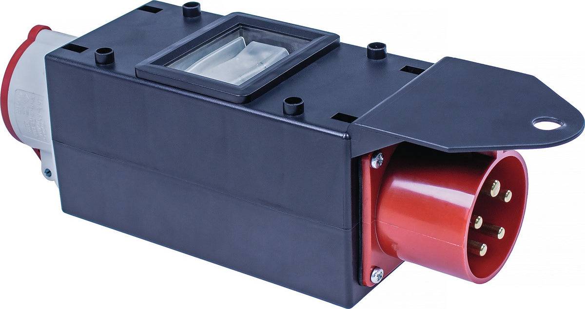 AS-SCHWABE CEE-Adapter MIXO SAAR 1xCEE-Stecker 400V 16A 5-polig IP44