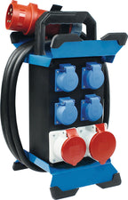 CEE-Stecker 400V, 32 A, 5-polig / 4xSteckdose 230V / 1xCEE 400V, 16 A / 1xCEE 400V, 32 A / 1x LS C 16 A, 3-polig / 2x LS C 16 A, 1-polig