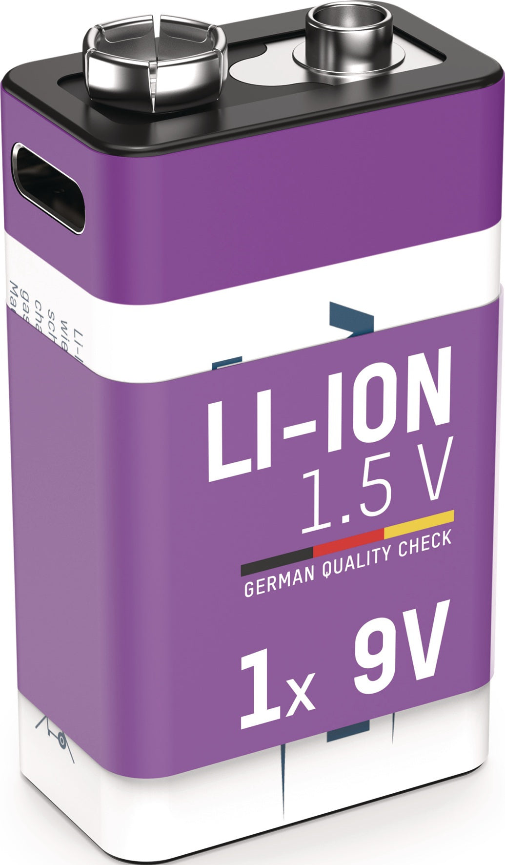 ANSMANN Akkuzelle 1,5 V 400 mAh Micro AAA Li-Ion mit USB-C Ladeport