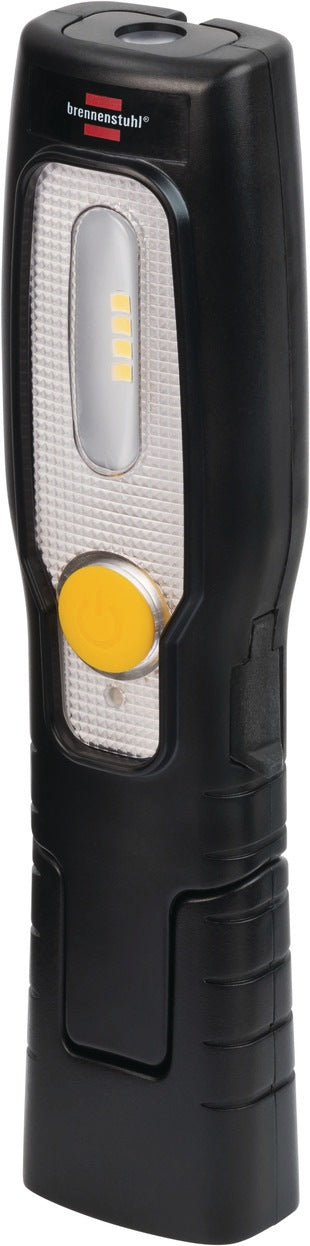 BRENNENSTUHL LED-Akkuhandleuchte HL 200 A – 70/250 lm, 3,7 V Li-Ion, 360° Haken