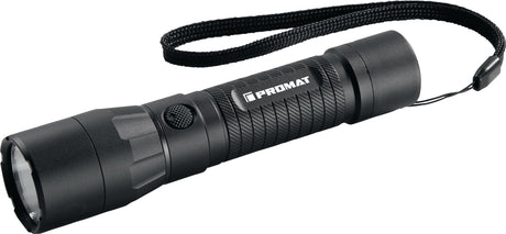 PROMAT LED-Taschenlampe 100-3000 lm High Performance Torch Li-ion schwarz