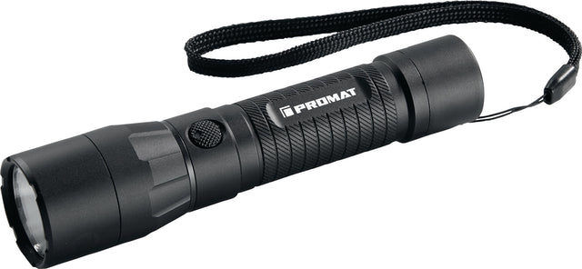 PROMAT LED-Taschenlampe 100-3000 lm High Performance Torch Li-ion schwarz