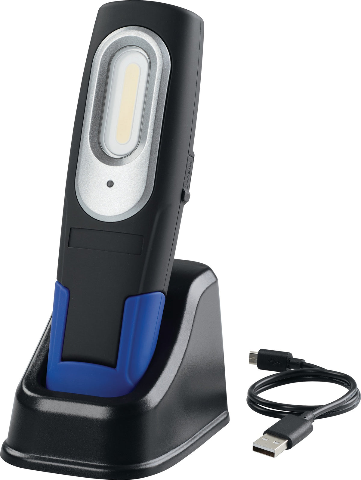 PROMAT LED-Akkuhandleuchte 600 lm mit COB-LED, Magnetfuß und USB-C
