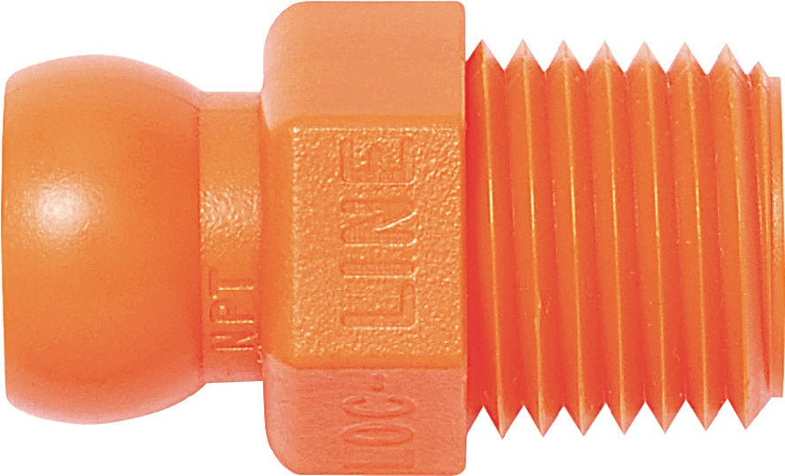 LOC-LINE Gewindenippel Gr. 1/4″ R 1/8 – Beutel mit 4 Stück, 6,35 mm