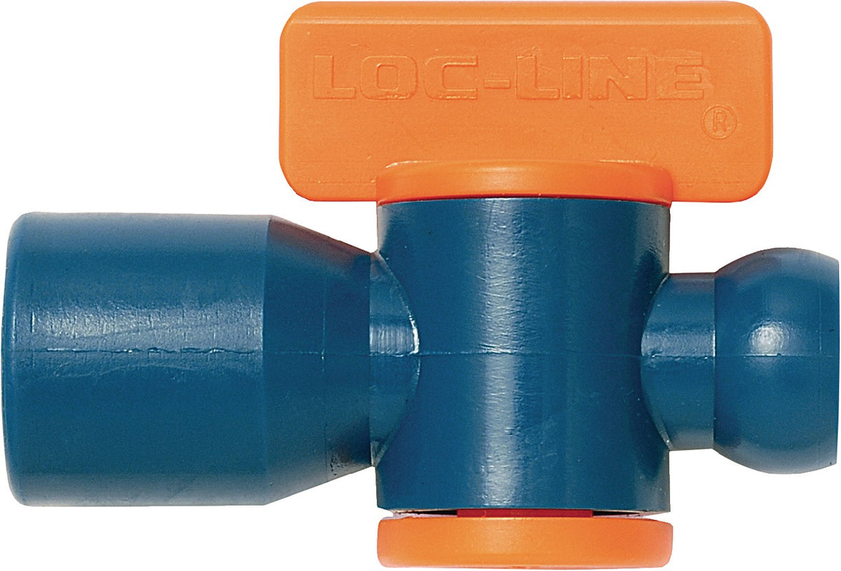 LOC-LINE Absperrventil 1/4 Zoll mit Gelenkanschluss – Beutel mit 2 Stück