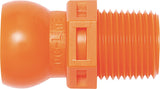 LOC-LINE Gewindenippel Gr. 1/2" R 3/8 – Beutel mit 4 Stück für Schlauchsysteme