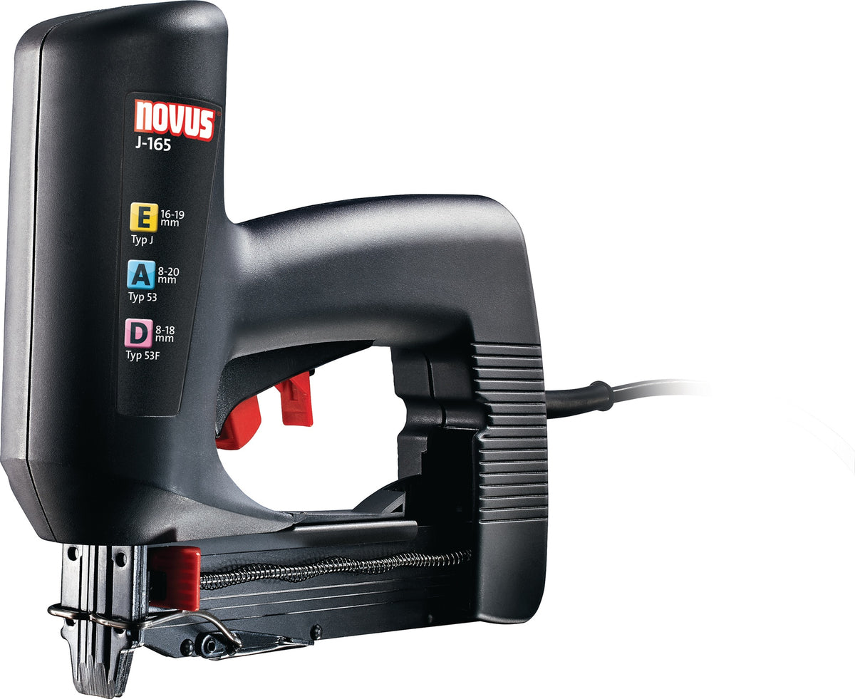 NOVUS Elektrotacker J 165 extra power – Universaltacker für 53/53F/J Klammern und Nägel 8–20 mm