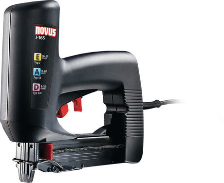 NOVUS Elektrotacker J 165 extra power – Universaltacker für 53/53F/J Klammern und Nägel 8–20 mm