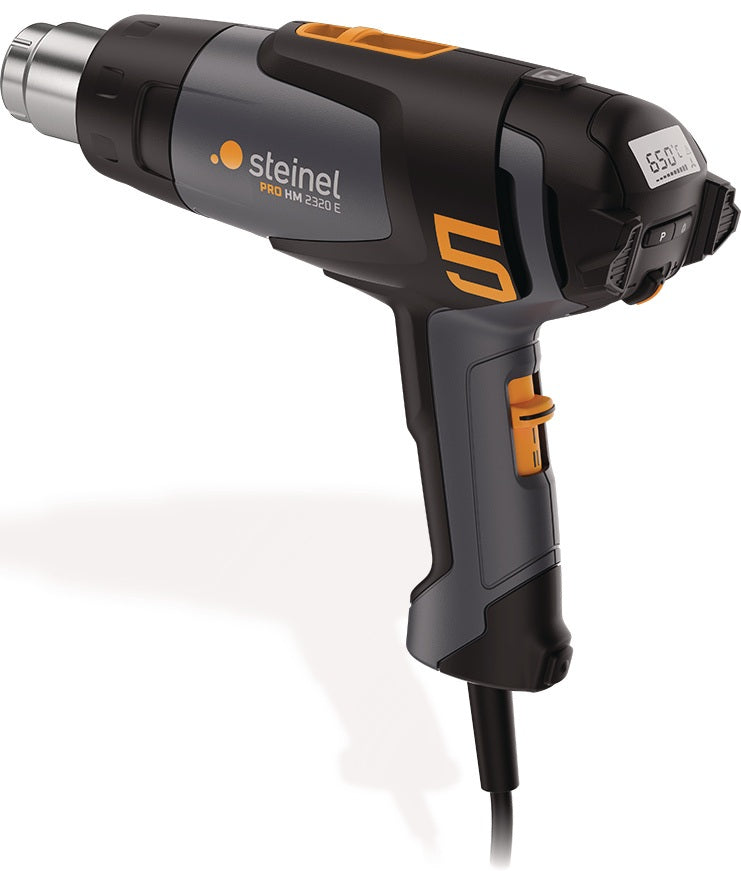 STEINEL Heißluftgebläse HM 2320 E 2300 W, 80-650 °C, elektronisch geregelt, LCD-Display
