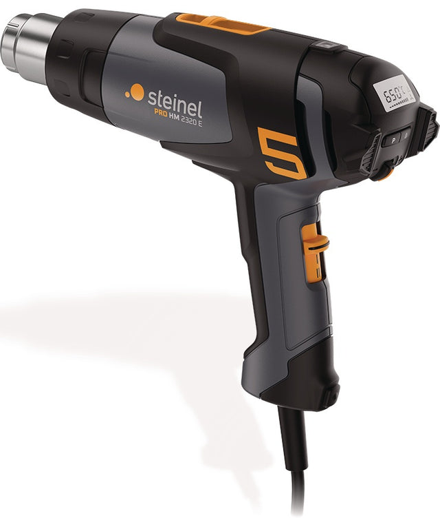 STEINEL Heißluftgebläse HM 2320 E 2300 W, 80-650 °C, elektronisch geregelt, LCD-Display