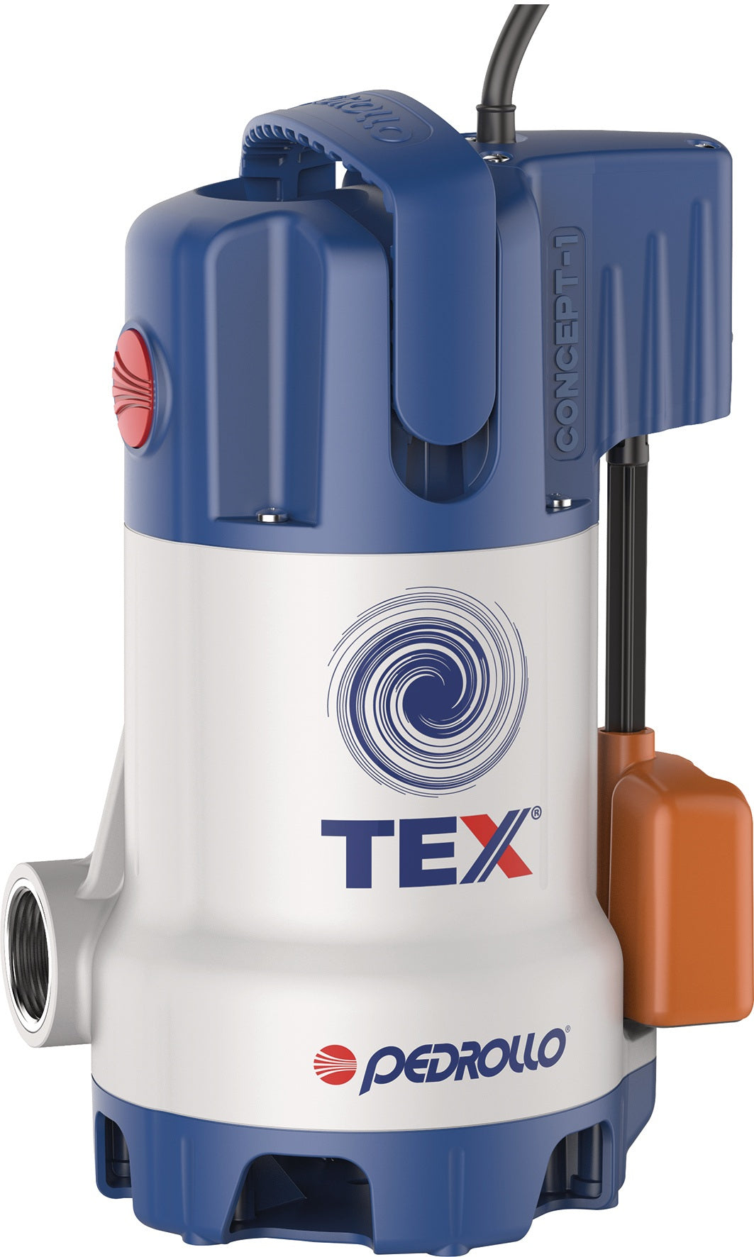 PEDROLLO Tauchpumpe TEX 2 – 13200 l/h, 8,5 m Förderhöhe, 520 W, Schmutzwasser