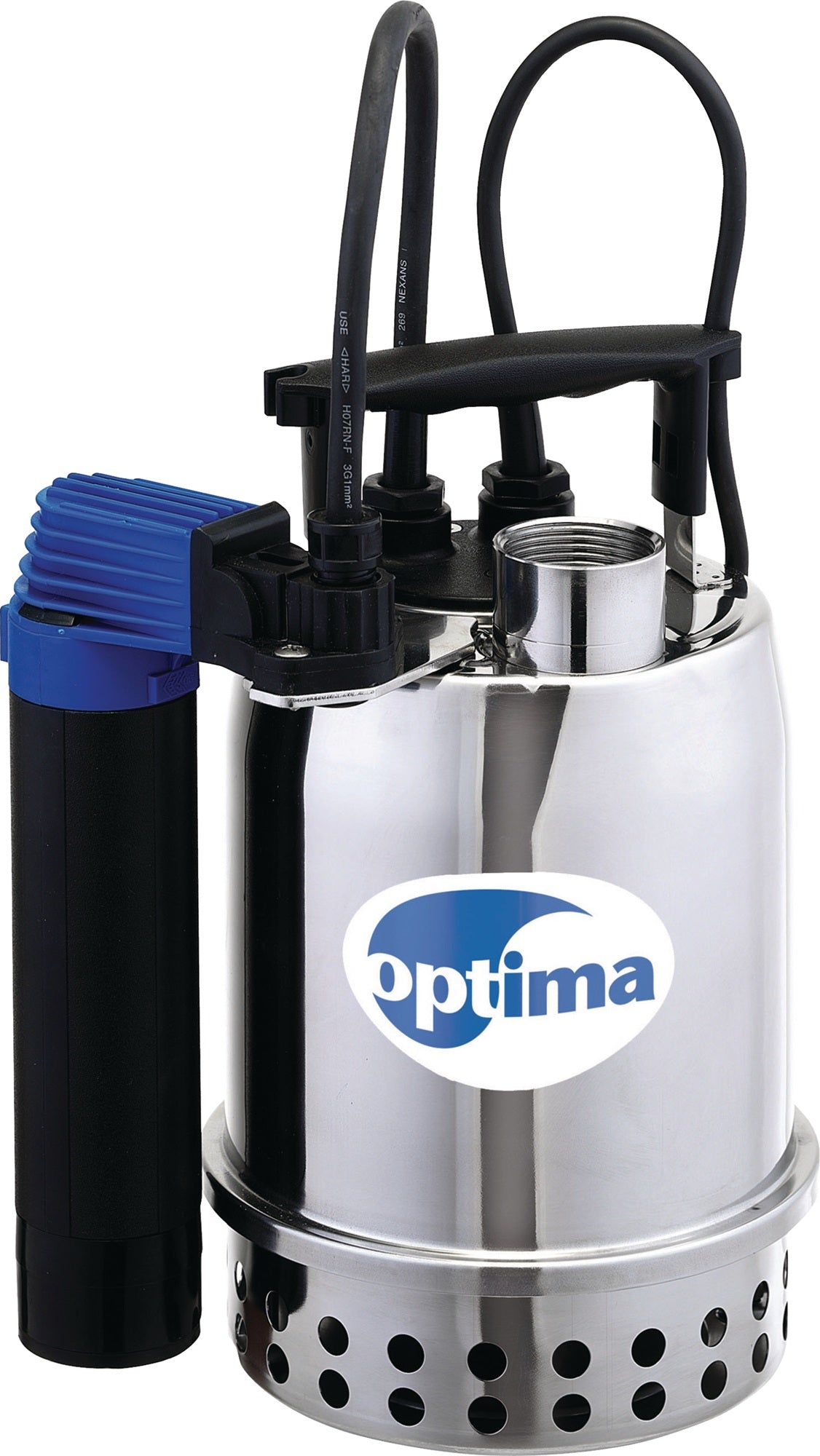 EBARA Tauchpumpe Optima MS 9000 l/h, 7,5 m Förderhöhe, 430 W, Edelstahl