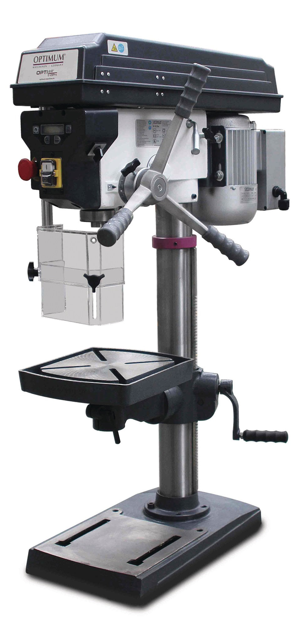 OPTI-DRILL Tischbohrmaschine D 23 Pro 230V – 25 mm Bohrleistung, MK2, 200-2440 min-¹