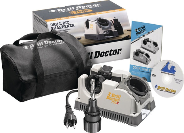 Drill-Doctor DD-750X Bohrerschleifgerät von Brinkmann & Wecker – Schleifbereich 2,5–19,0 mm, stufenloser Spitzenwinkel 115°–140°