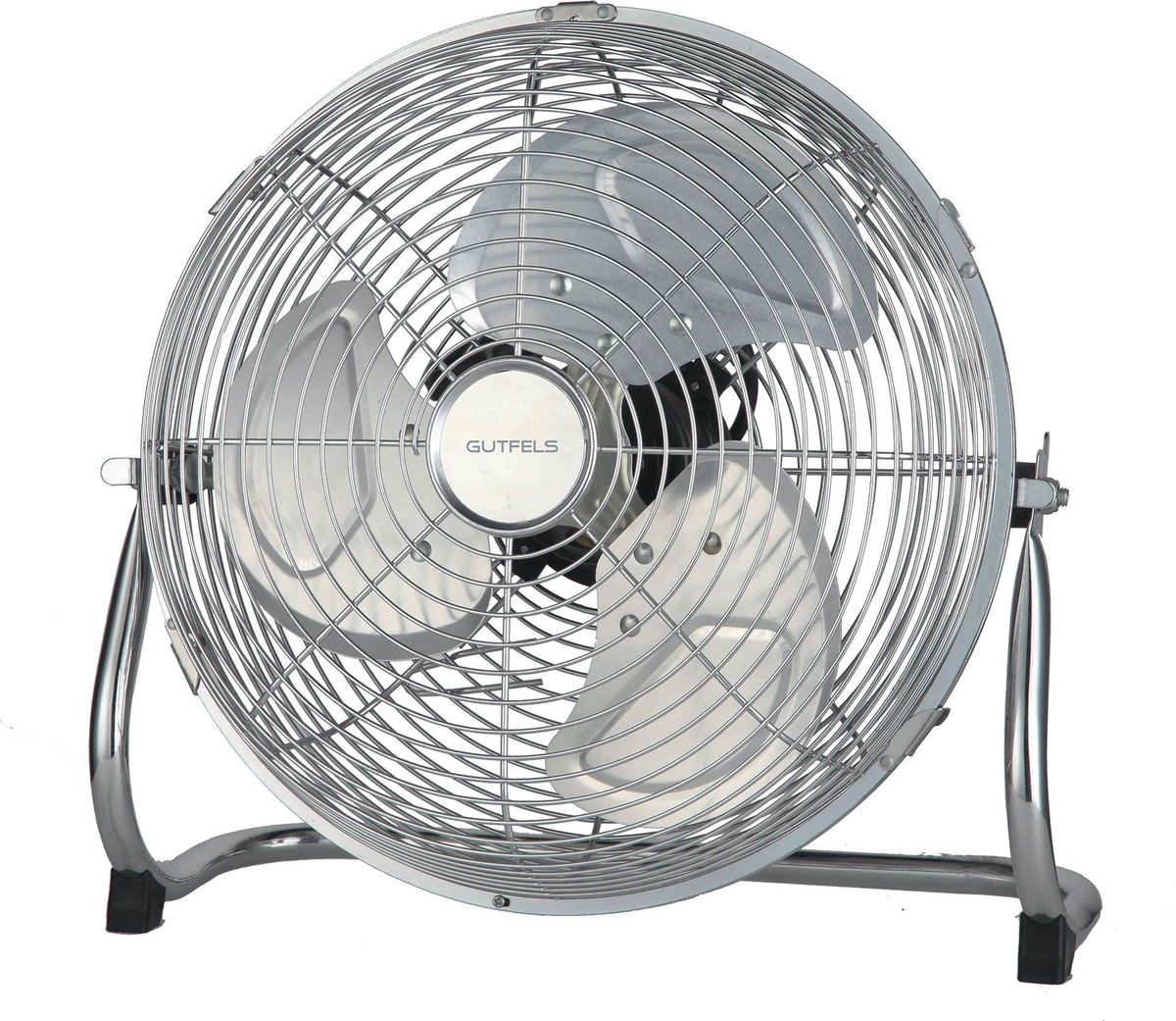 GUTFELS Bodenventilator VB 37058 CH – Ø 350 mm, 3 Leistungsstufen, Metall/Chrom