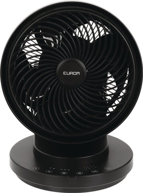EUROM Tischventilator Vento 3D Silent Comfort – 36 cm, 3D-Oszillation, Schwarz