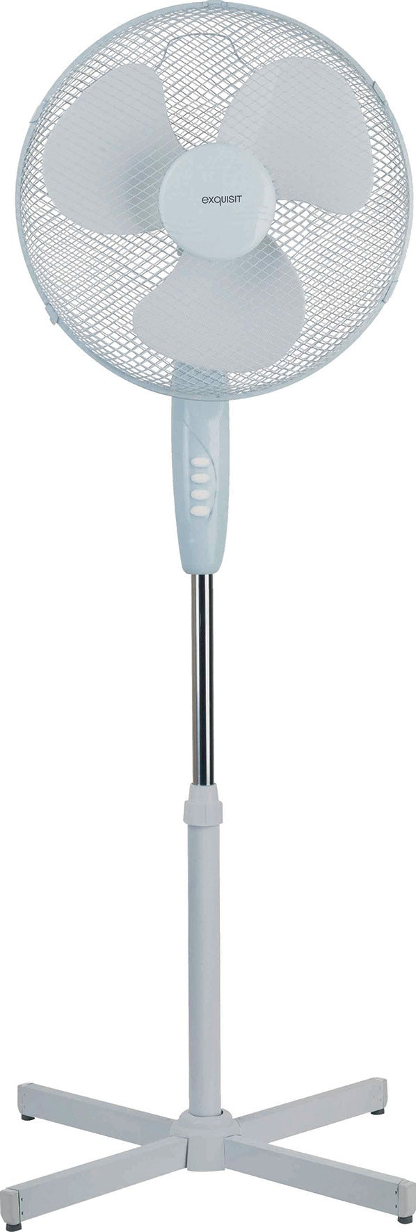 EXQUISIT Standventilator VS35064WE – 40 cm, 3 Stufen, oszillierend, höhenverstellbar