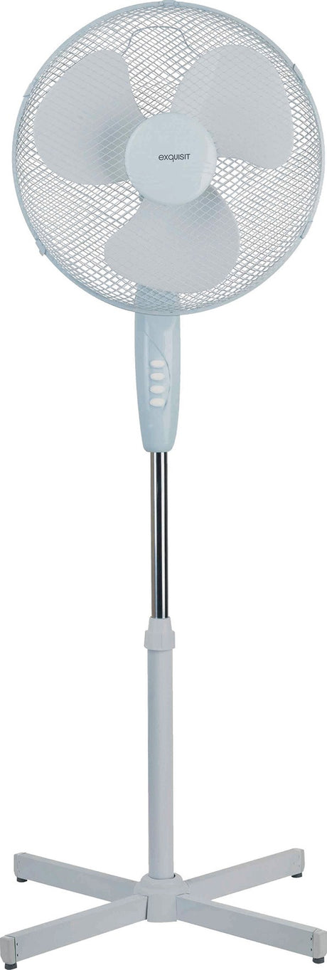 EXQUISIT Standventilator VS35064WE – 40 cm, 3 Stufen, oszillierend, höhenverstellbar