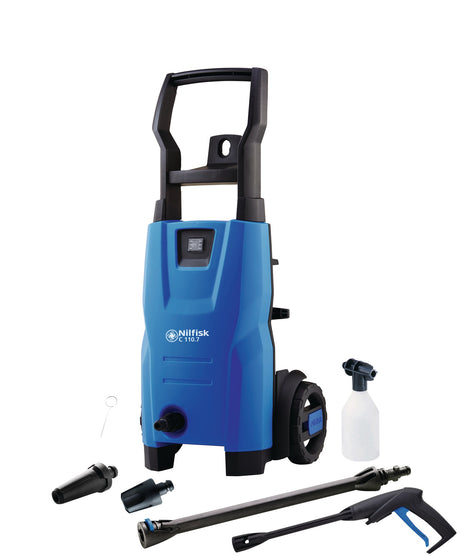 NILFISK Hochdruckreiniger C 110.7-5 X-tra 310/440 l/h 10-110 bar 1,4 kW – Ideal für Haus und Garten