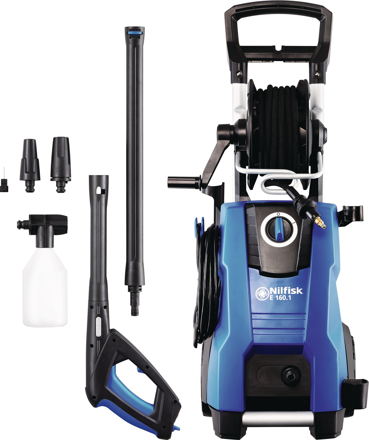 Nilfisk Hochdruckreiniger E145.4-9 PAD X-TRA mit Schlauchtrommel und Click&Clean Düsenkonzept