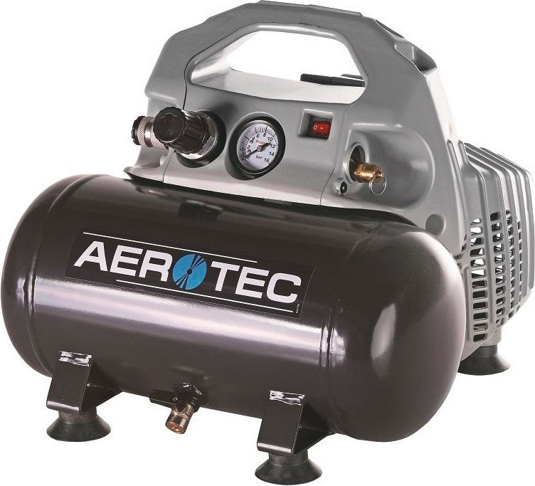 AEROTEC Airliner Silent Kompressor 6 l, 8 bar, 0,3 kW – ölfrei & leise