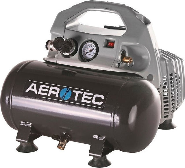 AEROTEC Airliner Silent Kompressor 6 l, 8 bar, 0,3 kW – ölfrei & leise