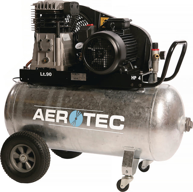 AEROTEC Kolbenkompressor 600-90 Z, 90 L, 10 bar, 3 kW – ölgeschmiert, 400 V